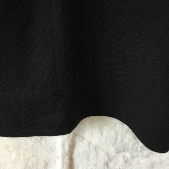 Maeve Black Crop Hoodie Sweater with Cape Sleeves - Picture 10 of 12